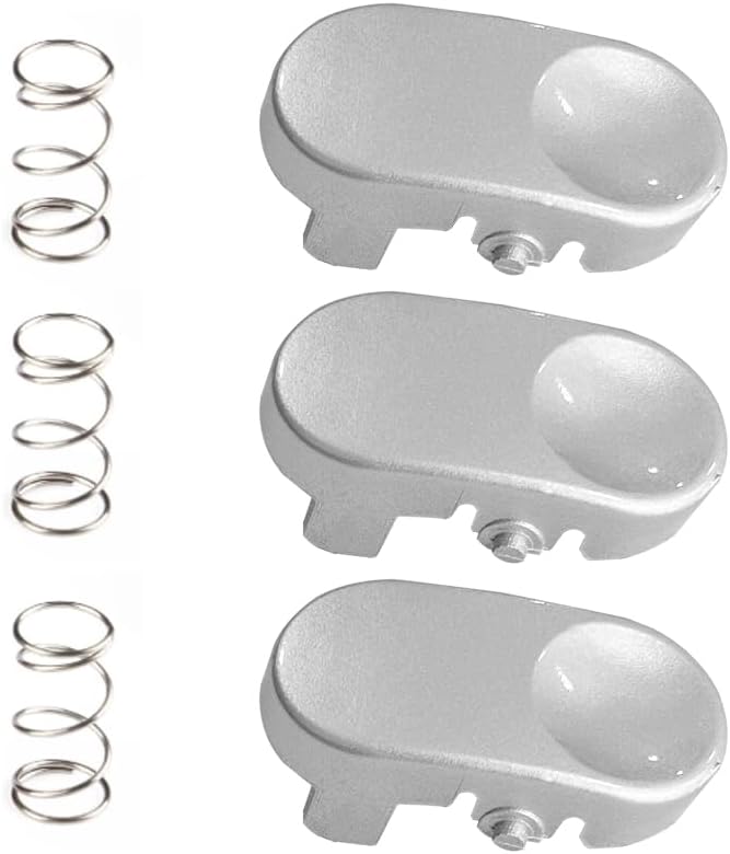 3 Pack Replacement Tool Catch with Spring - Compatible with Dyson V6 DC25 DC27 DC28 DC31 DC33 DC34 DC35 DC44 DC47 DC56 Vacuum Cleaner, Model 911523-03 (911523-03), Silver
